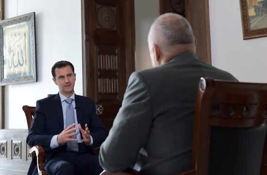 Syrian President Bashar al-Assad's interview with Rossiya Segodnya Director General Dmitry Kiselev