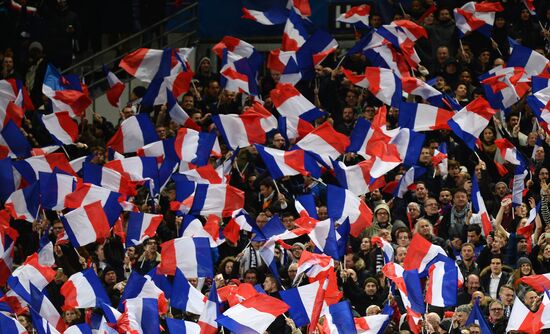 Football. Russia vs. France friendly match