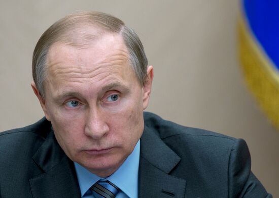 President Putin at Government meeting