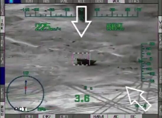 Russian Mi-28N helicopters use anti-tank missiles in Syria