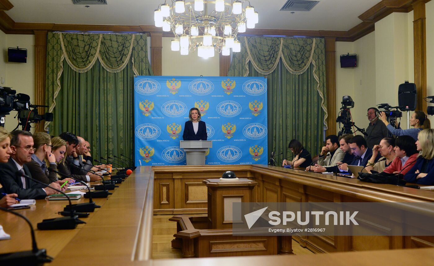 Briefing by Russian Foreign Office spokesperson Maria Zakharova