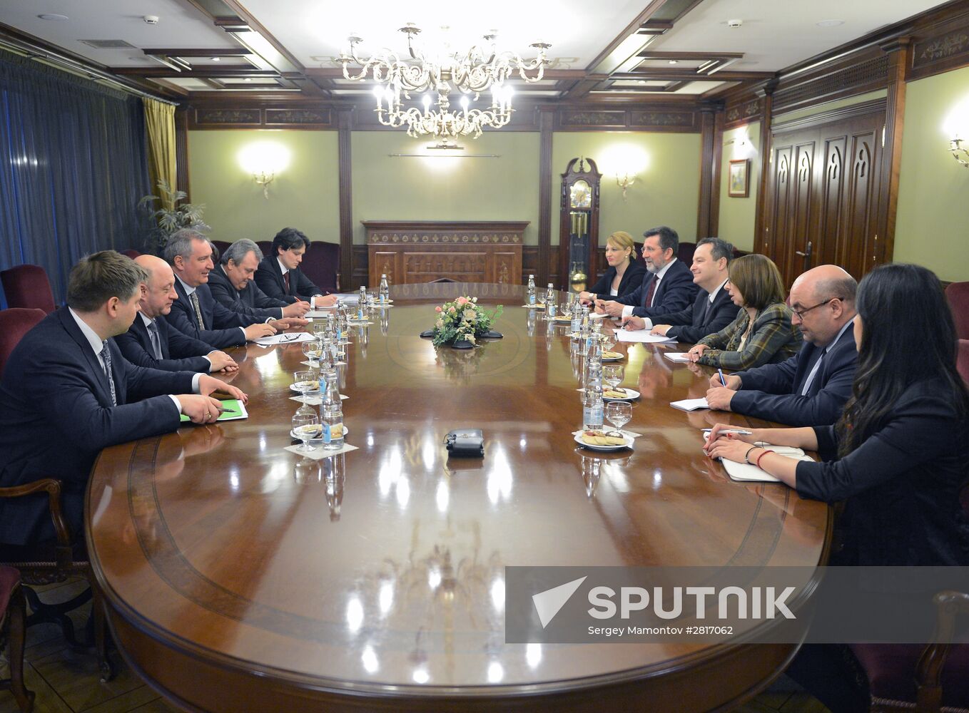 Deputy Prime Minister Rogozin meets with Ivica Dačić, First Deputy Prime Minister of Serbia