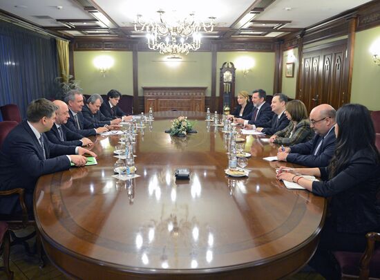 Deputy Prime Minister Rogozin meets with Ivica Dačić, First Deputy Prime Minister of Serbia