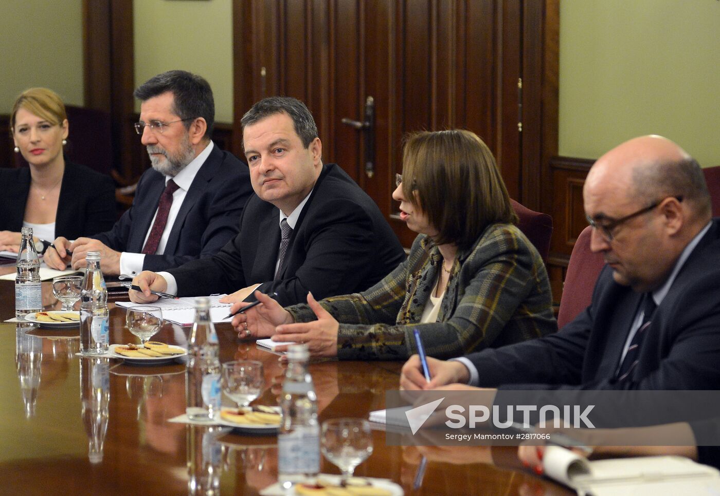 Deputy Prime Minister Rogozin meets with Ivica Dačić, First Deputy Prime Minister of Serbia