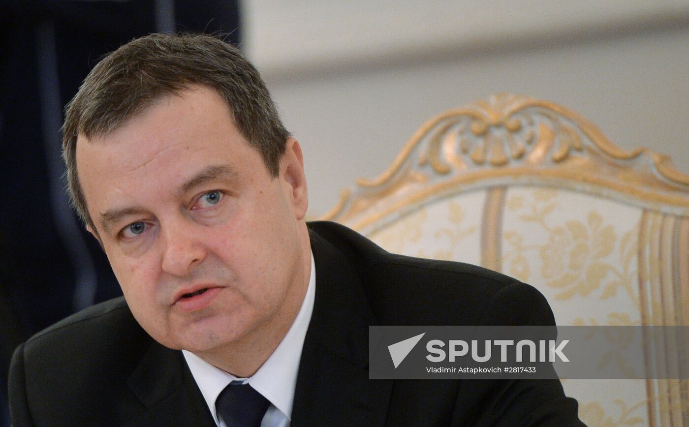 Sergei Lavrov meets with Serbian Foreign Minister Ivica Dacic
