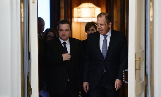 Sergei Lavrov meets with Serbian Foreign Minister Ivica Dacic