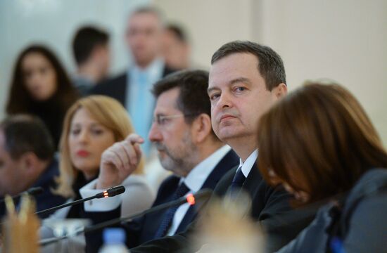 Sergei Lavrov meets with Serbian Foreign Minister Ivica Dacic