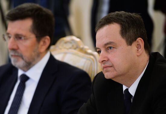 Sergei Lavrov meets with Serbian Foreign Minister Ivica Dacic