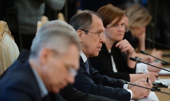 Sergei Lavrov meets with Serbian Foreign Minister Ivica Dacic