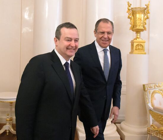 Sergei Lavrov meets with Serbian Foreign Minister Ivica Dacic
