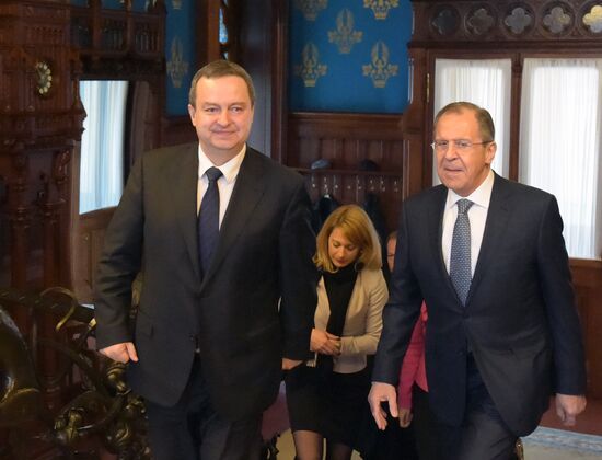 Sergei Lavrov meets with Serbian Foreign Minister Ivica Dacic