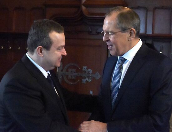 Sergei Lavrov meets with Serbian Foreign Minister Ivica Dacic