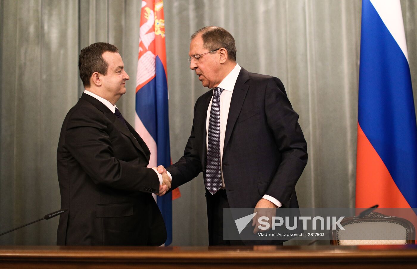 Sergei Lavrov meets with Serbian Foreign Minister Ivica Dacic