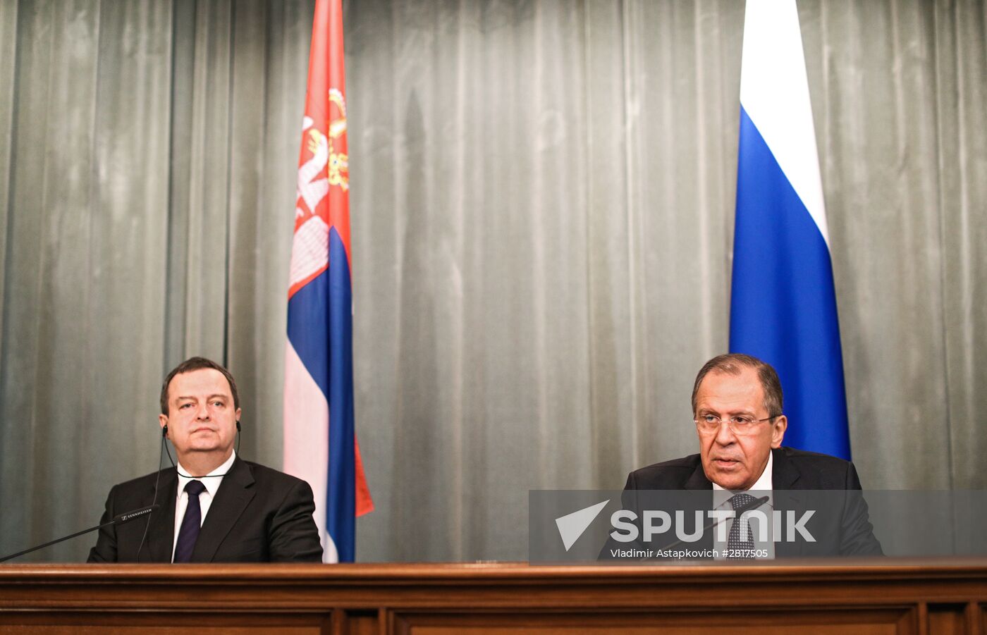 Sergei Lavrov meets with Serbian Foreign Minister Ivica Dacic
