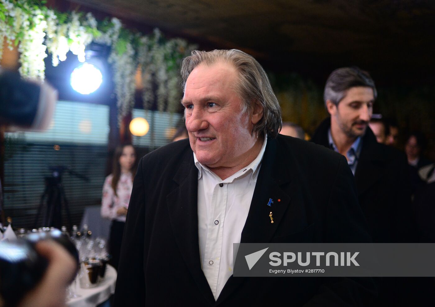 Gerard Depardieu at Crimean wine tasting