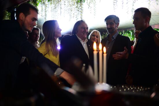 Tasting Crimean wines with Gerard Depardieu