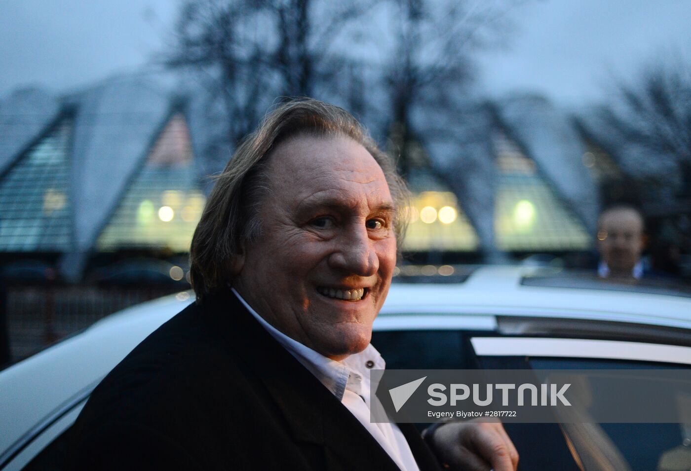 Gerard Depardieu at Crimean wine tasting