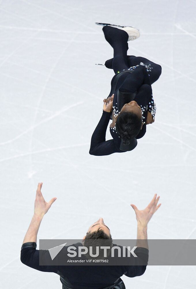 World Figure Skating Championships. Pairs. Short program