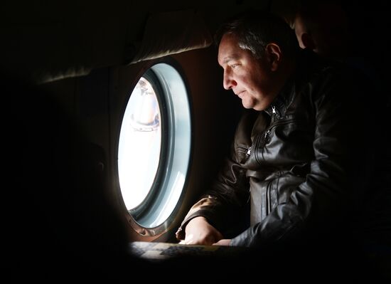Dmitry Rogozin visits More plant in Feodosia