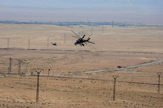 Syrian government army and militia on the fringes of Al-Karyatein
