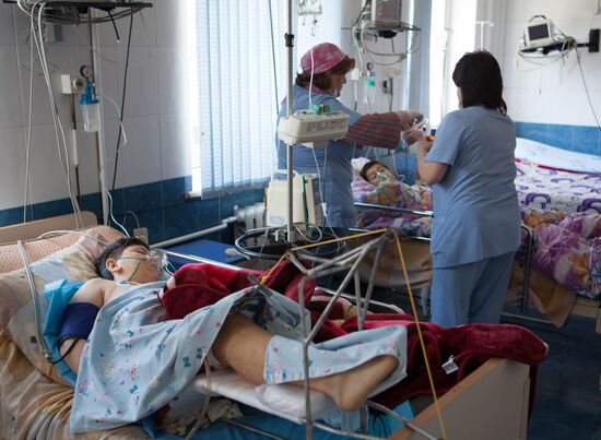 Children in the Republican Medical Center, Stepanakert