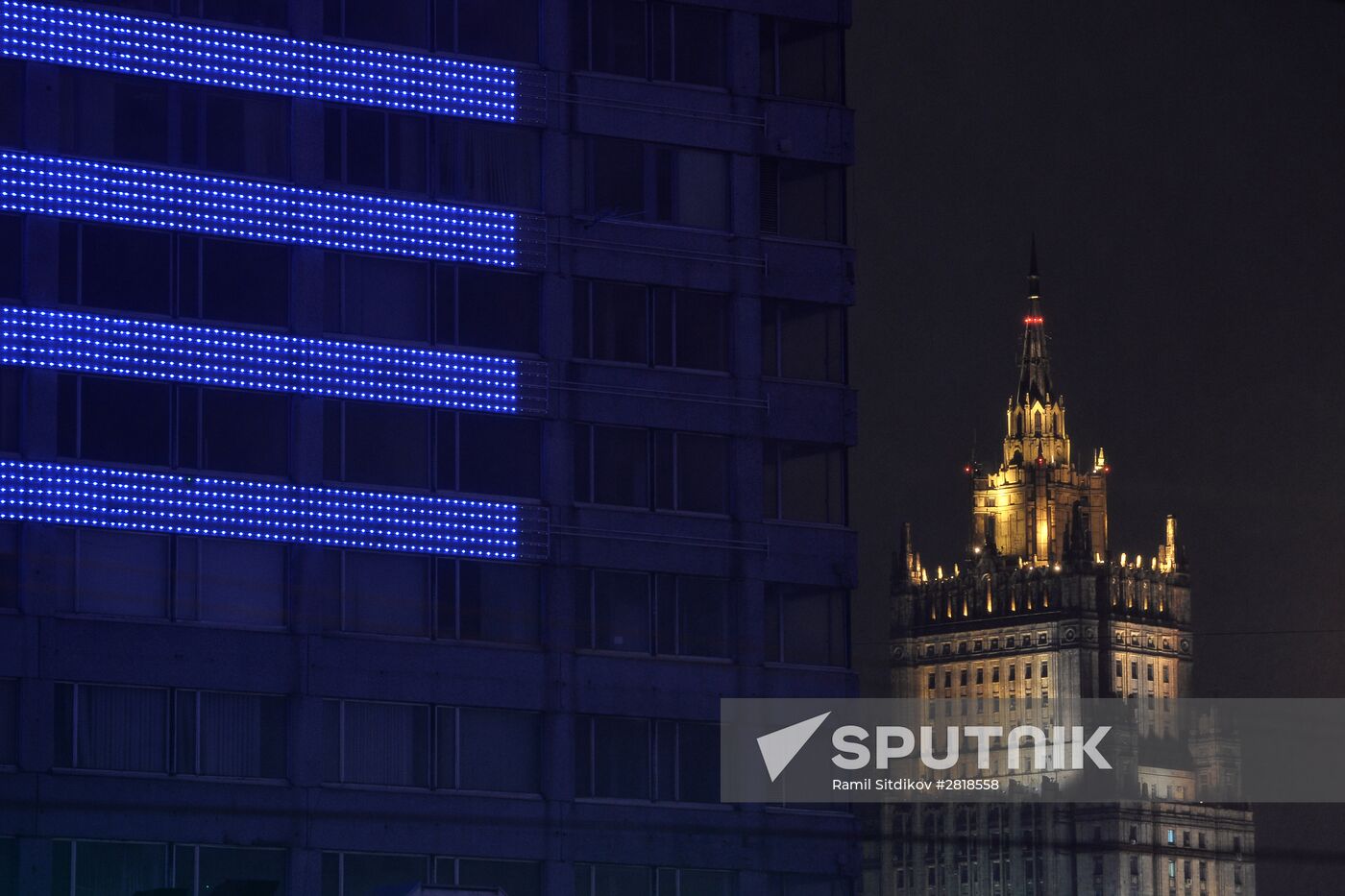 Light It Up Blue event in Russia