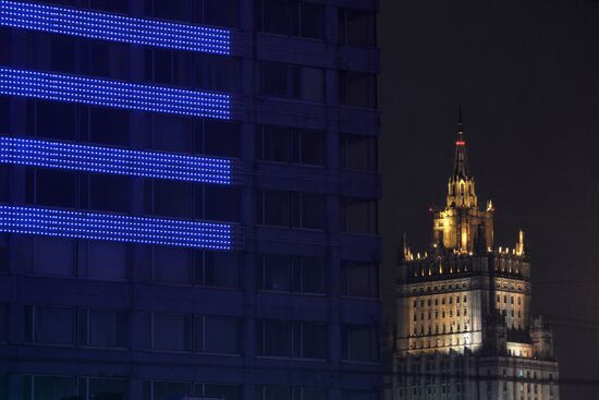 Light It Up Blue event in Russia