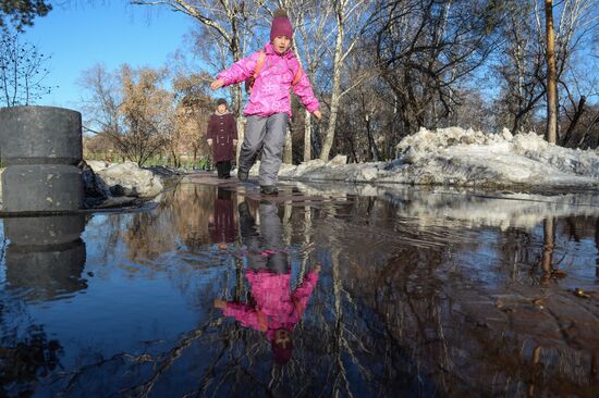 Spring in Novosibirsk