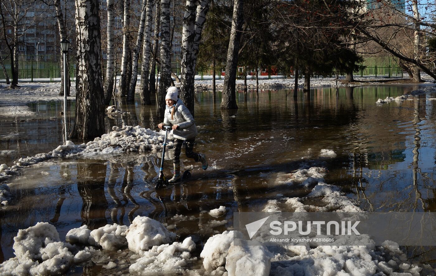 Spring in Novosibirsk