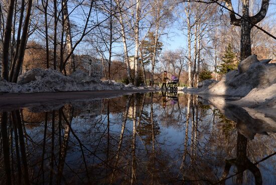 Spring in Novosibirsk