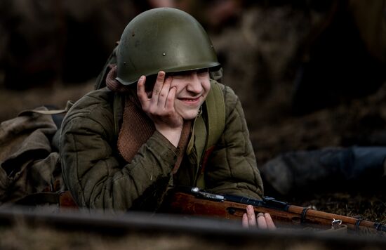 "A Forgotten Deed" military and historical reenactment in Novgorod Region