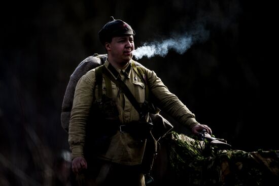 "A Forgotten Deed" military and historical reenactment in Novgorod Region