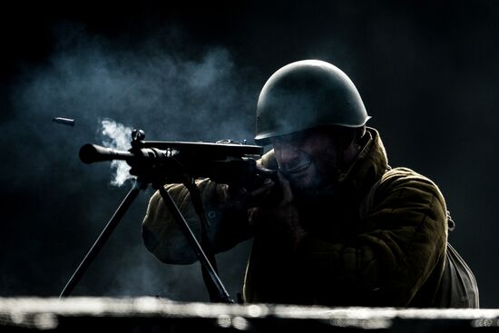 "A Forgotten Deed" military and historical reenactment in Novgorod Region
