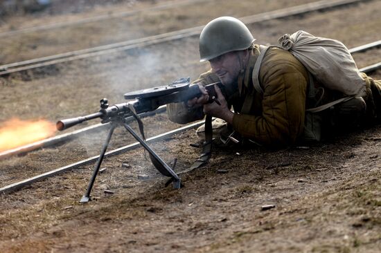 "A Forgotten Deed" military and historical reenactment in Novgorod Region
