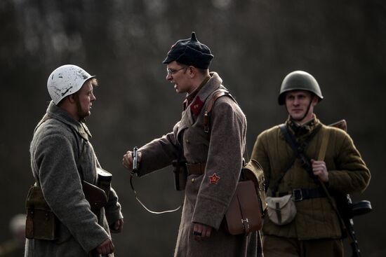 "A Forgotten Deed" military and historical reenactment in Novgorod Region