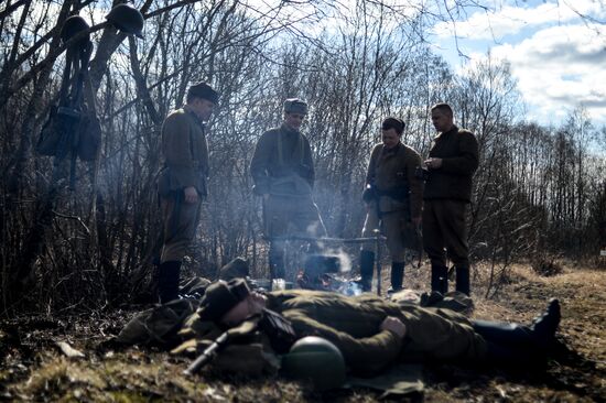 "A Forgotten Deed" military and historical reenactment in Novgorod Region