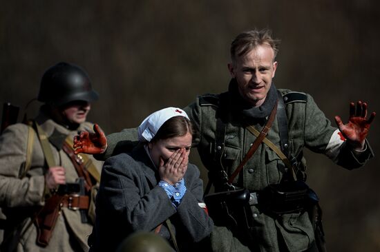 "A Forgotten Deed" military and historical reenactment in Novgorod Region