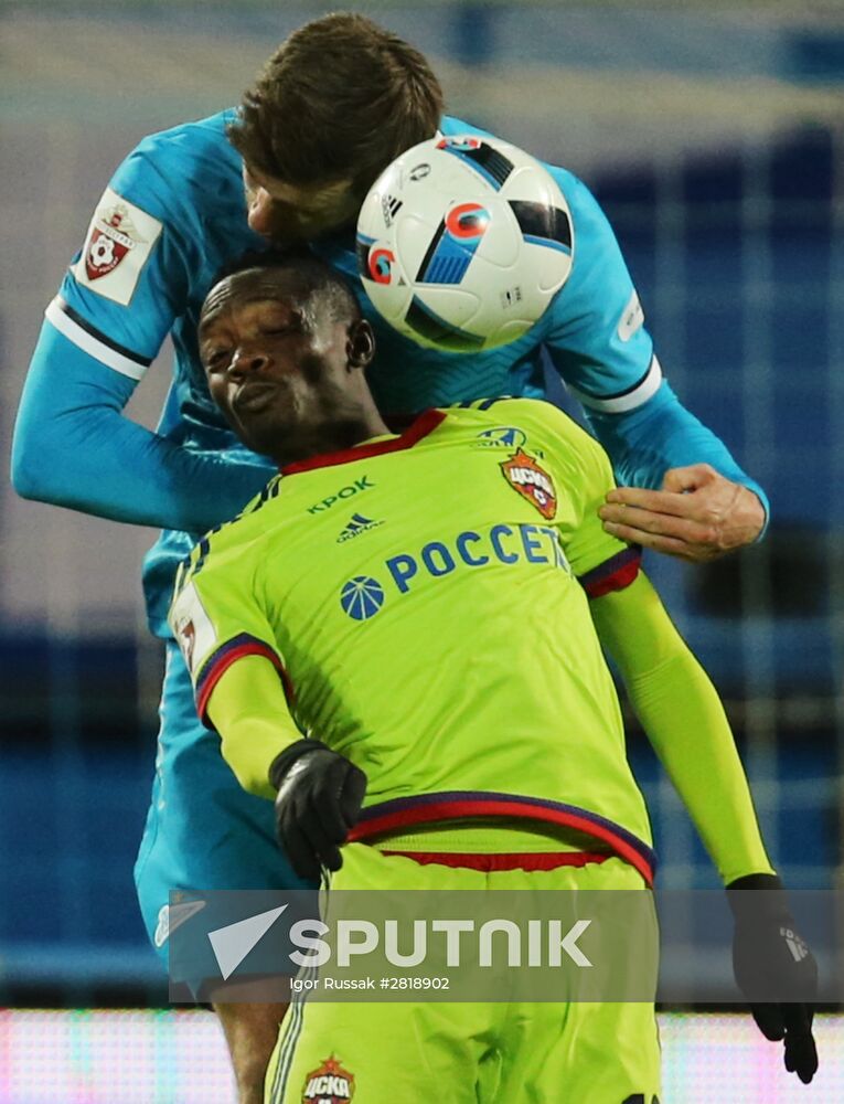 Russian Football Premier League. Zenit vs. CSKA