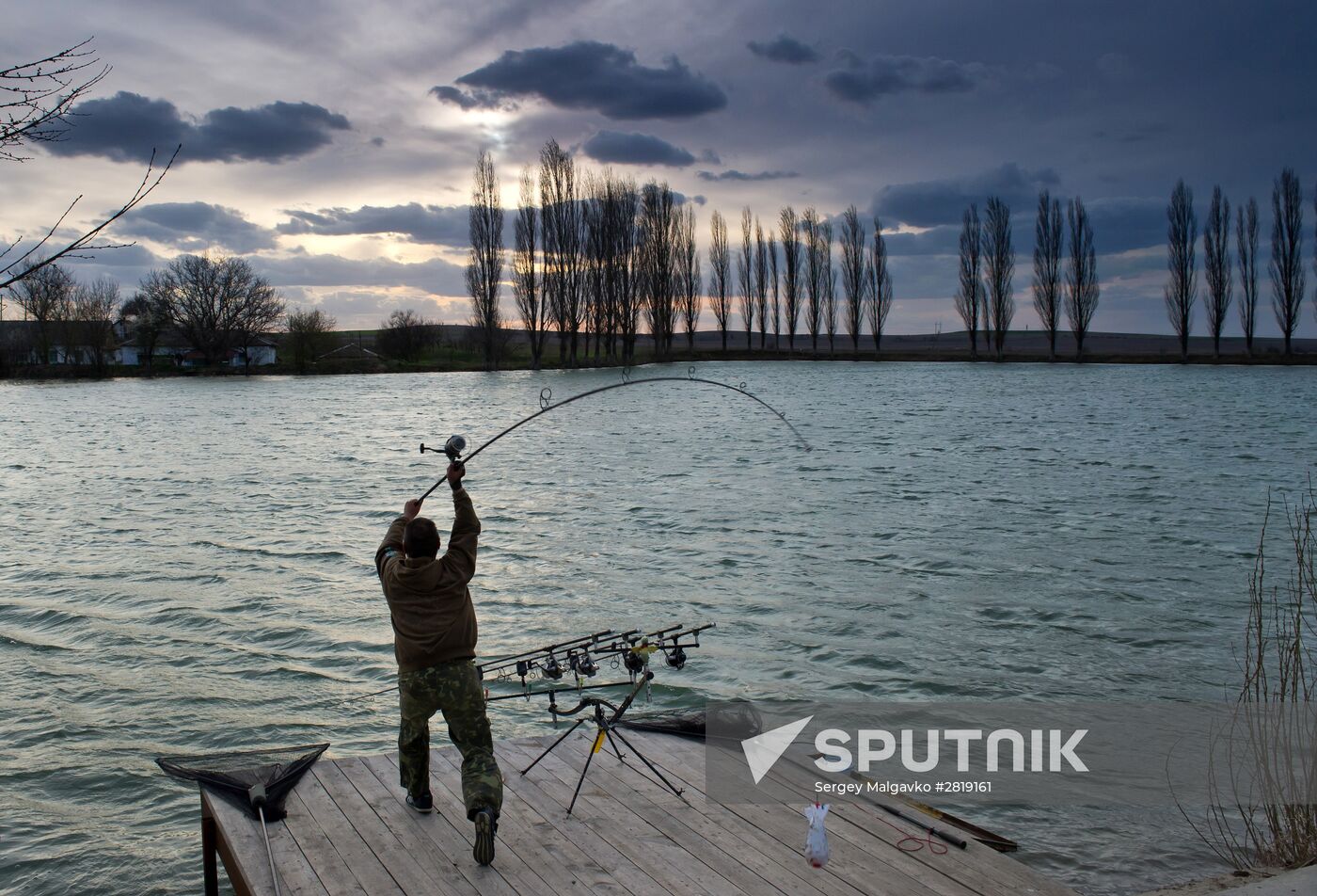 Carp fishing championship in Crimea