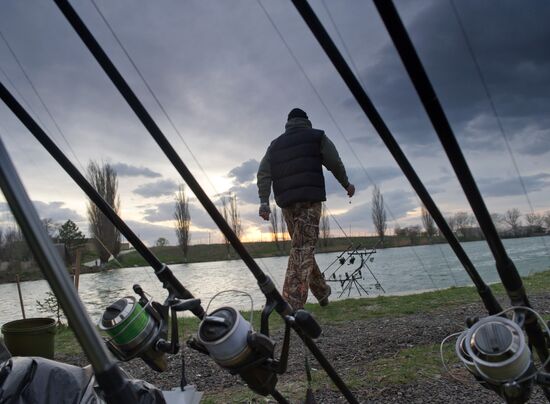 Carp fishing championship in Crimea