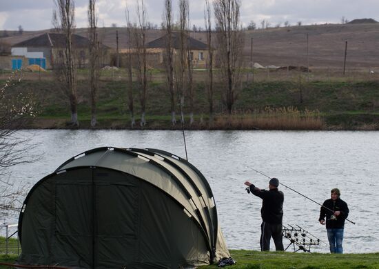 Carp fishing championship in Crimea