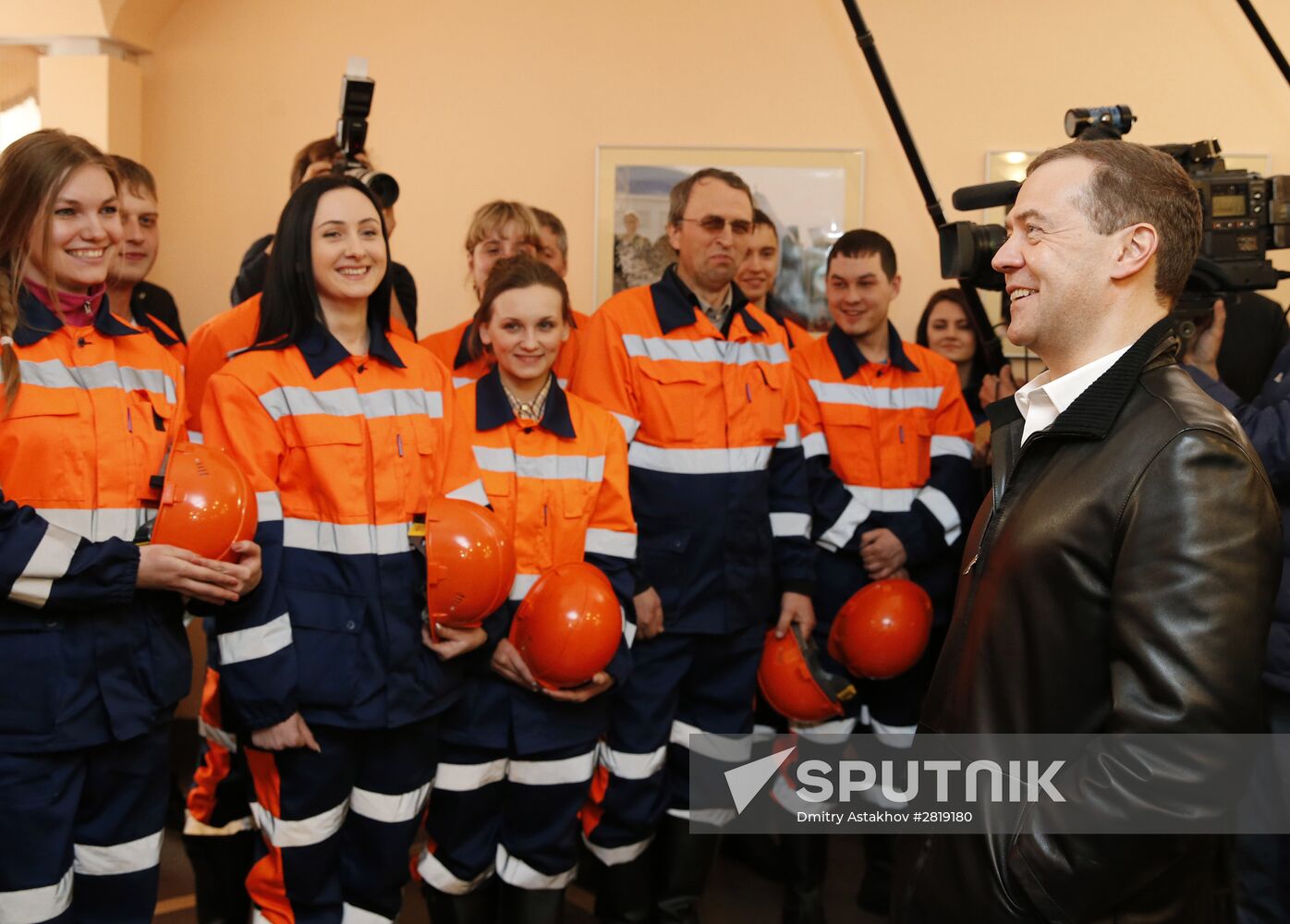 Russian Prime Minister Dmitry Medvedev visits Kemerovo region