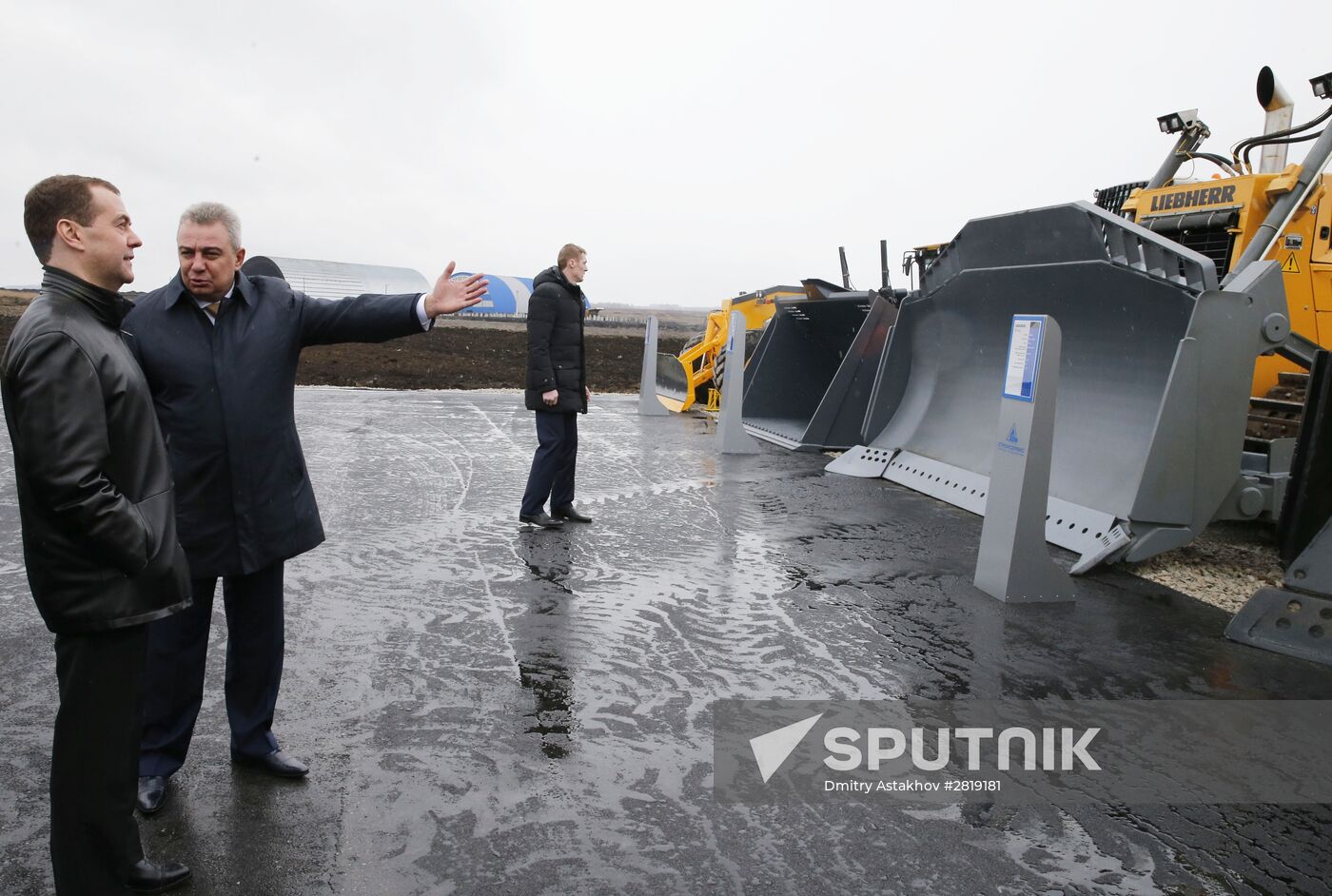 Russian Prime Minister Dmitry Medvedev visits Kemerovo region