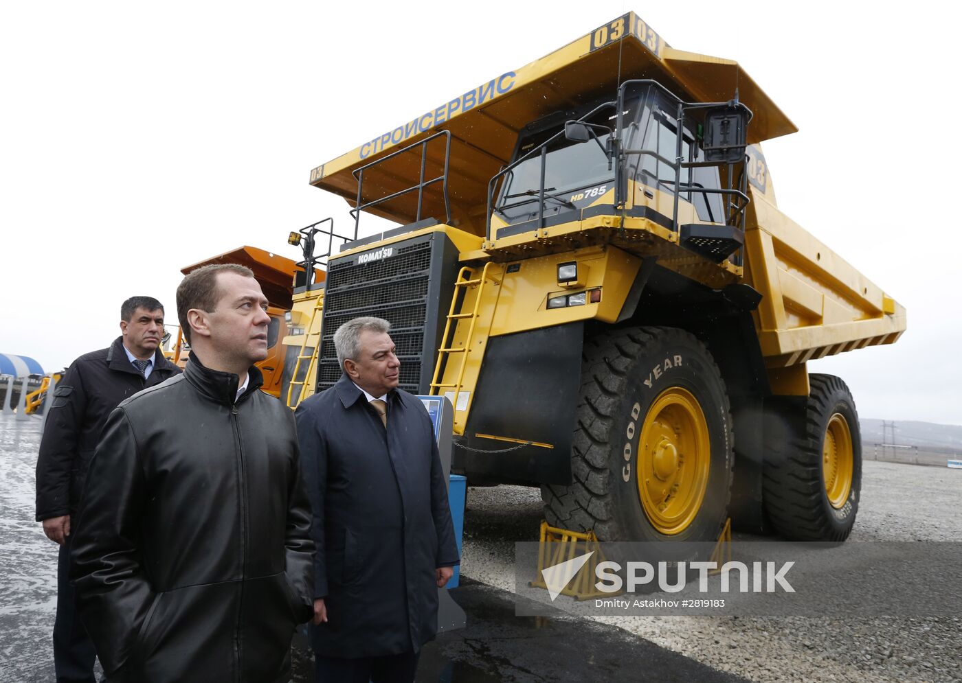 Russian Prime Minister Dmitry Medvedev visits Kemerovo region