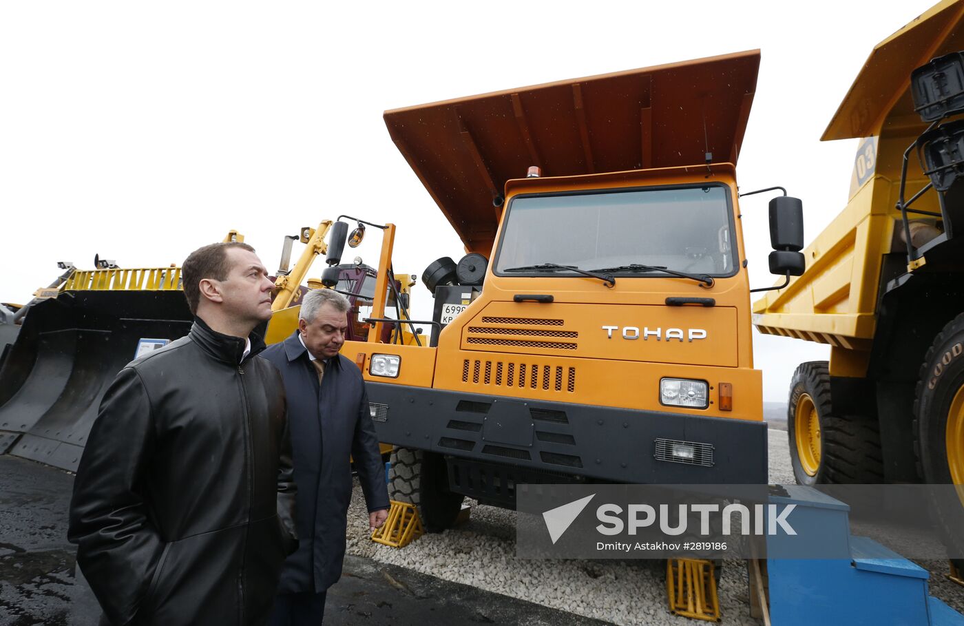 Russian Prime Minister Dmitry Medvedev visits Kemerovo region