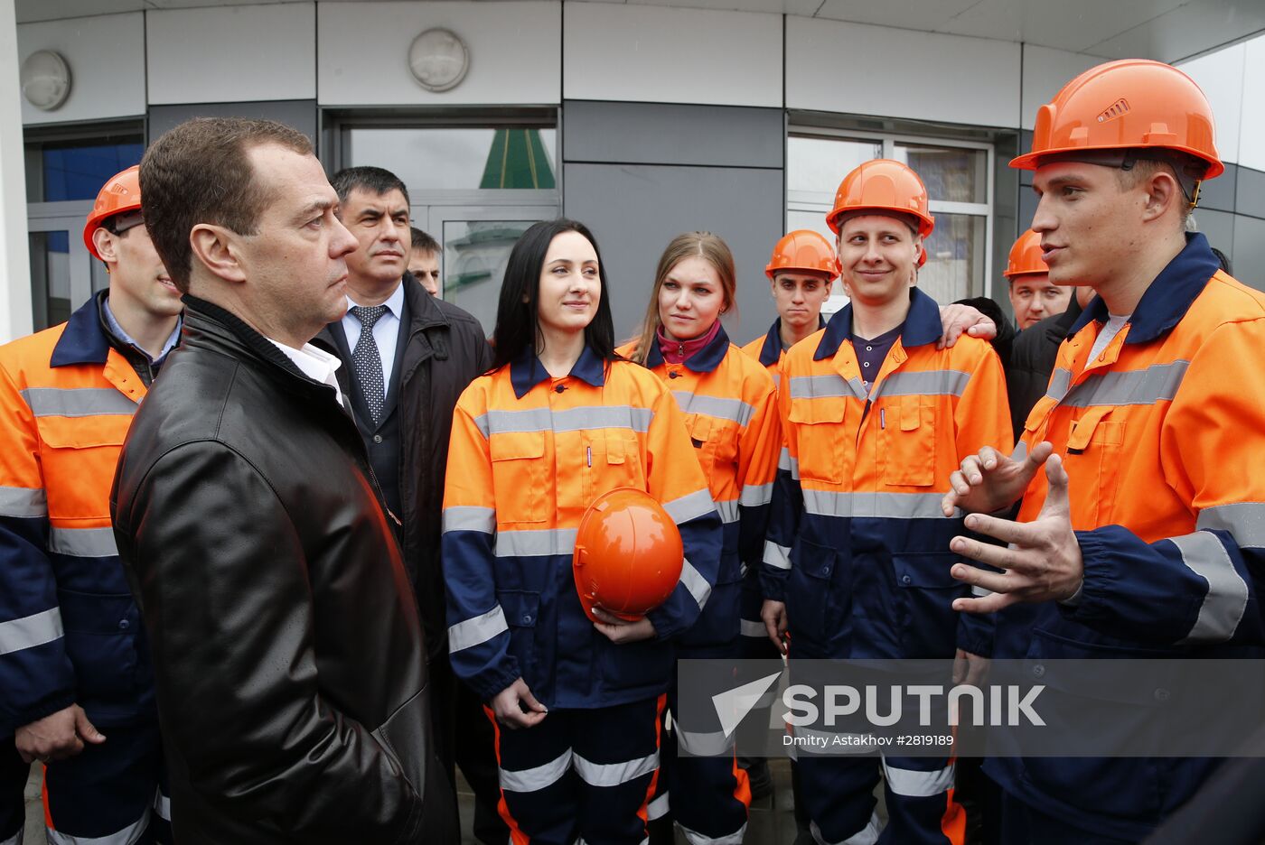 Russian Prime Minister Dmitry Medvedev visits Kemerovo region