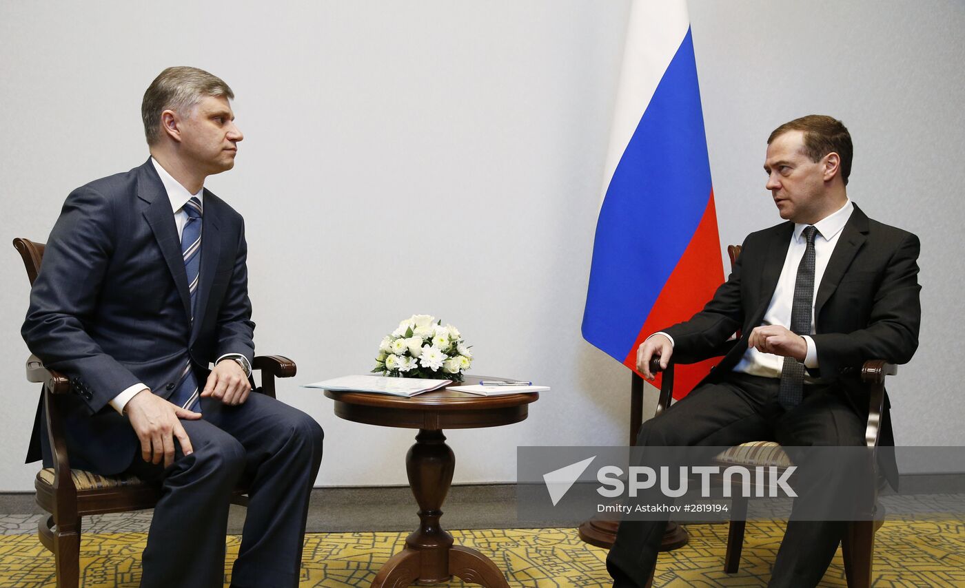 Russian Prime Minister Dmitry Medvedev visits Kemerovo region