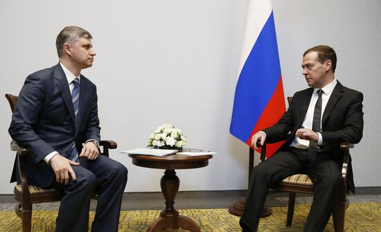 Russian Prime Minister Dmitry Medvedev visits Kemerovo region