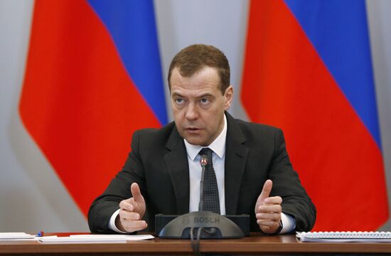 Russian Prime Minister Dmitry Medvedev visits Kemerovo region