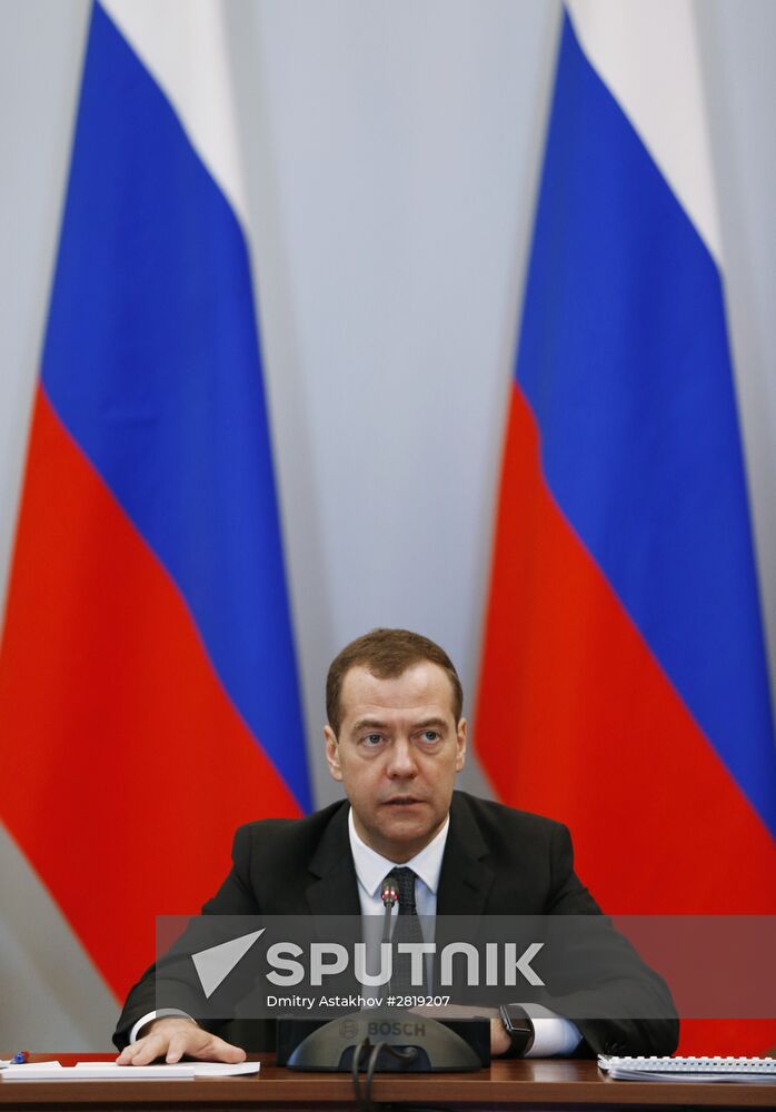 Russian Prime Minister Dmitry Medvedev visits Kemerovo region